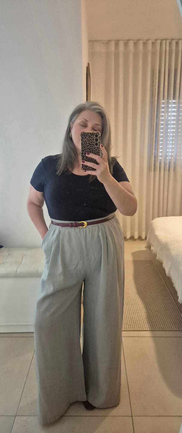 Customer photo review of חולצת כריסטי כחול נייבי