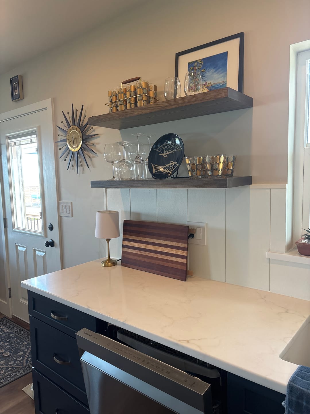 Customer photo review of Ash Hardwood Floating Shelves