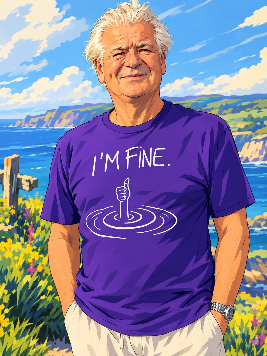 Customer photo review of I'm Fine... T-Shirt