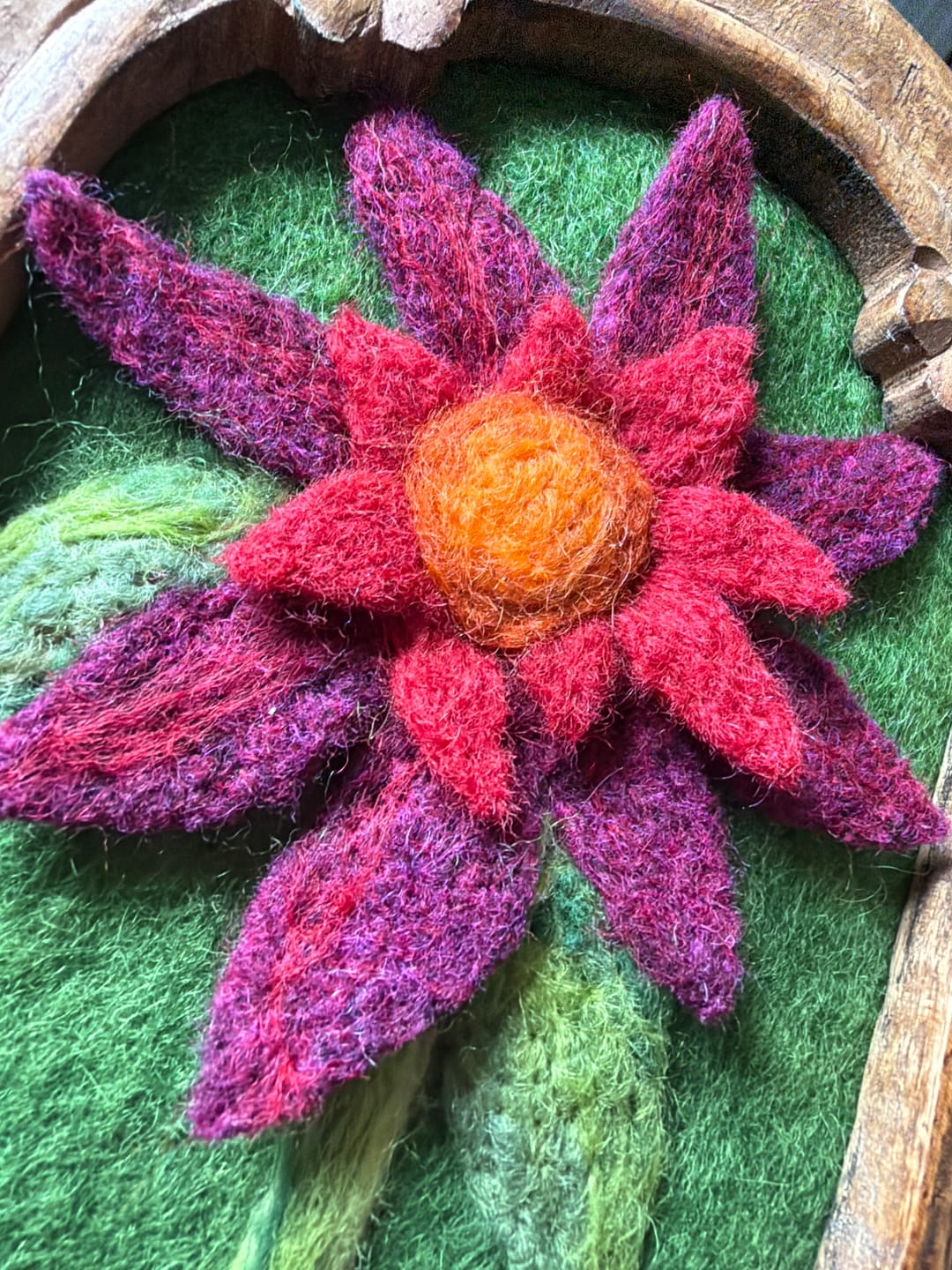 Customer photo review of Beet - 1 oz Felter's Fleece