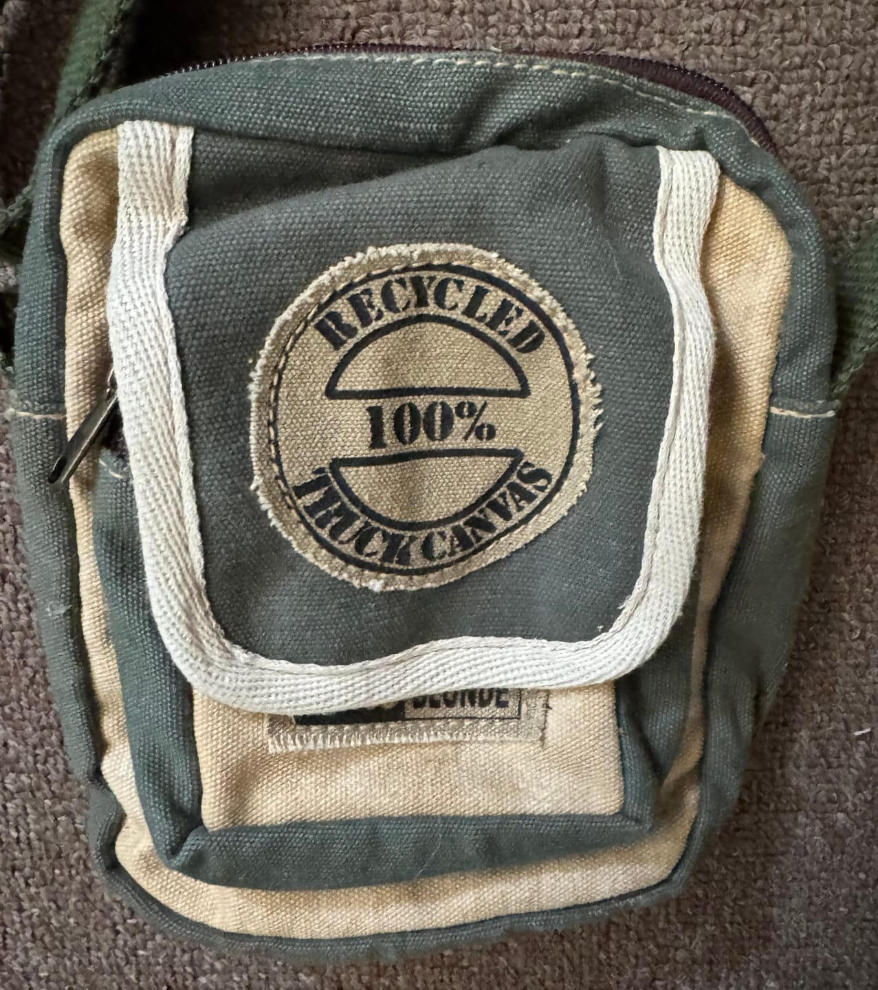 Customer photo review of Rover Pouch Passport Bag - regained truck canvas