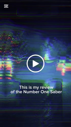 Customer video review of The Number One saber