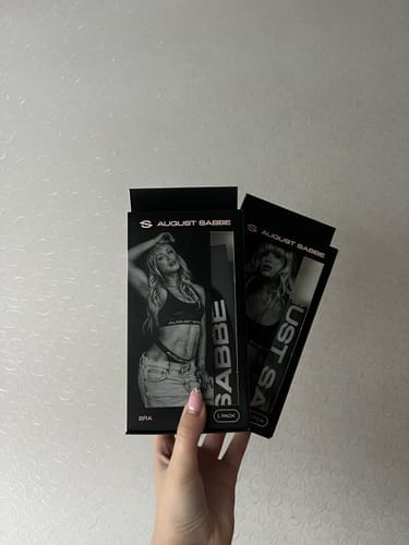 Customer photo review of Sabbe Bralette & Thong Set Classic, Black