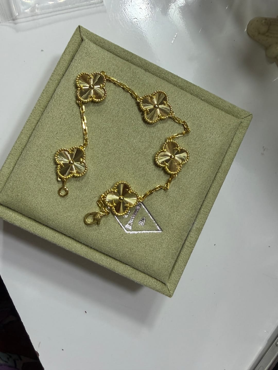 Customer photo review of AV four leaf clover bracelet