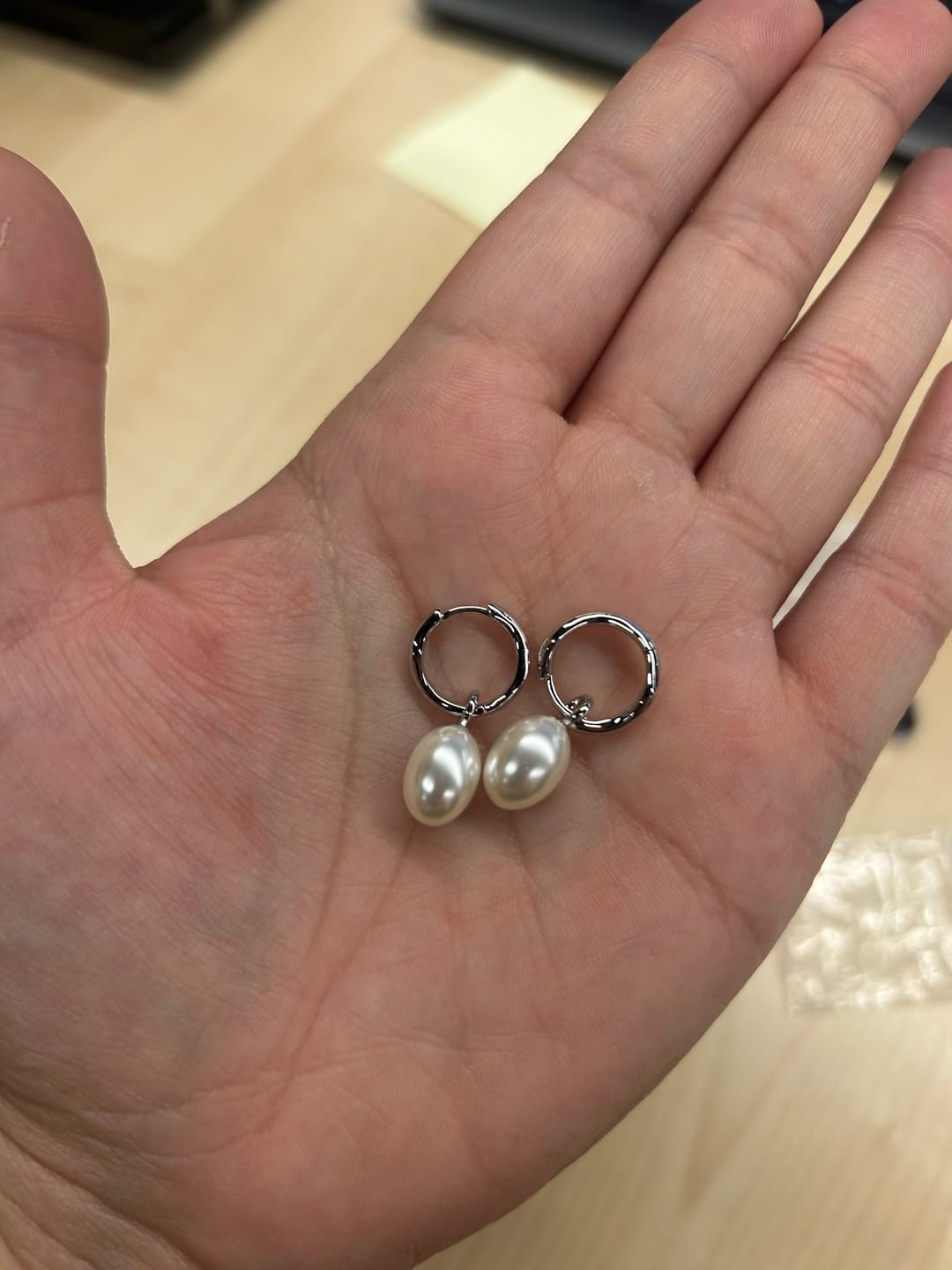 Customer photo review of Pendientes Aros Handama