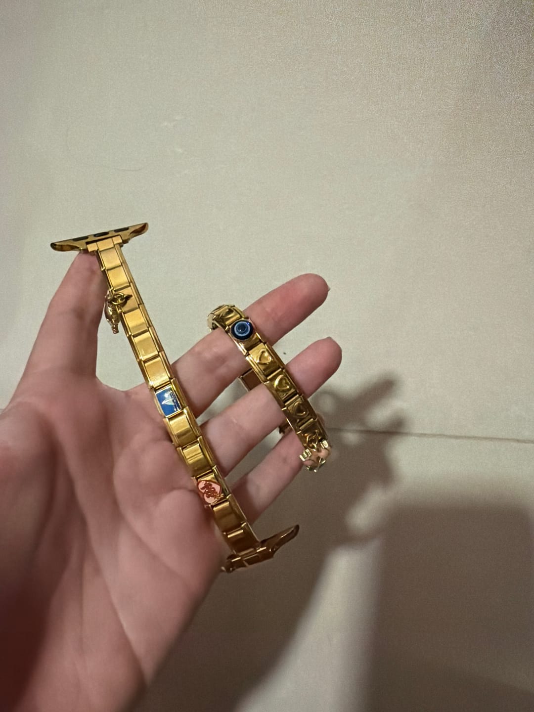 Customer photo review of Pulsera Corazones Italiana para Charms