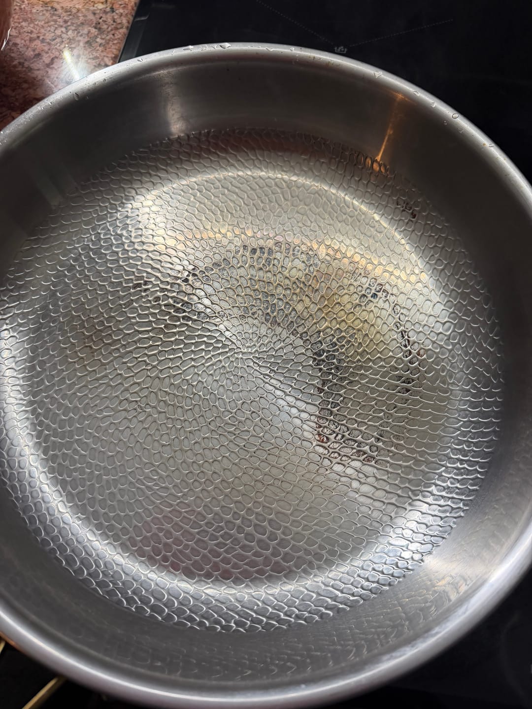 Customer photo review of Hand-Hammered Titanium Pan I Limited Edition
