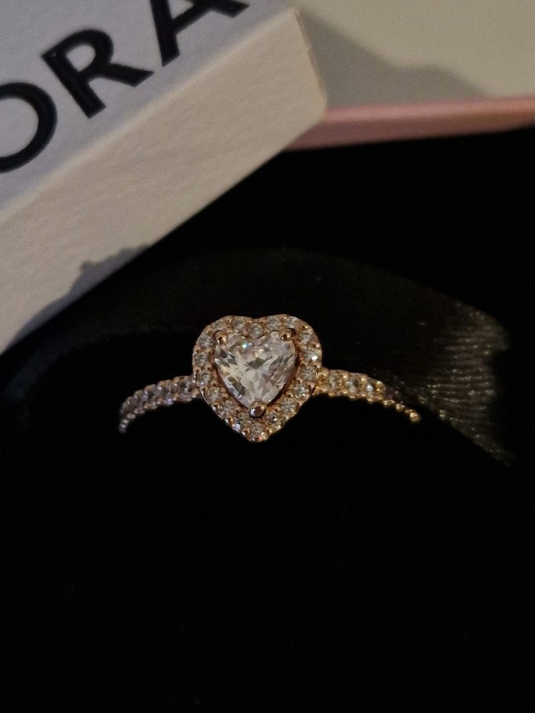 Customer photo review of Anillo Corazón Brillante PLATA 925