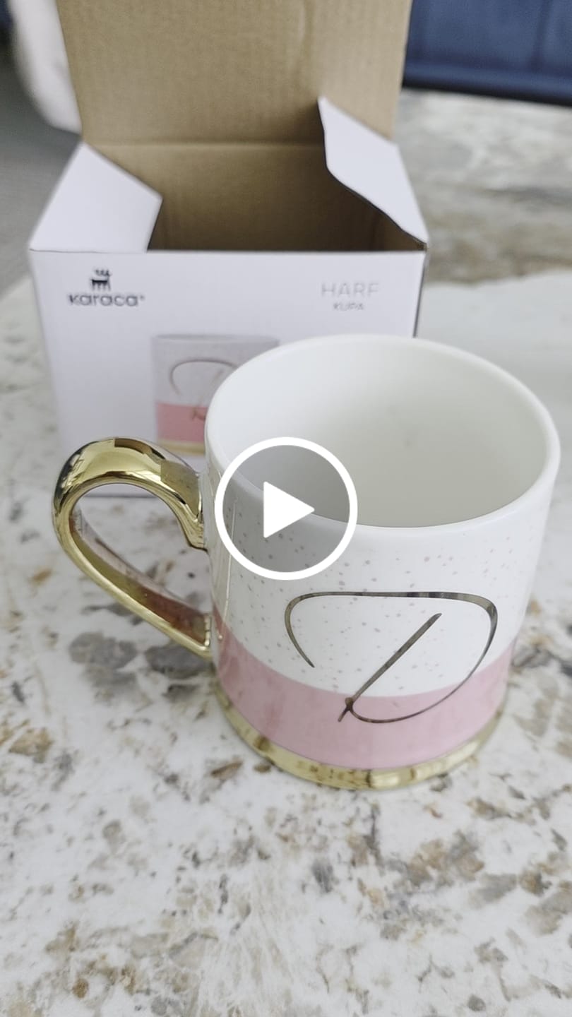 Customer video review of Karaca Letter D Mug 153.03.06.1611