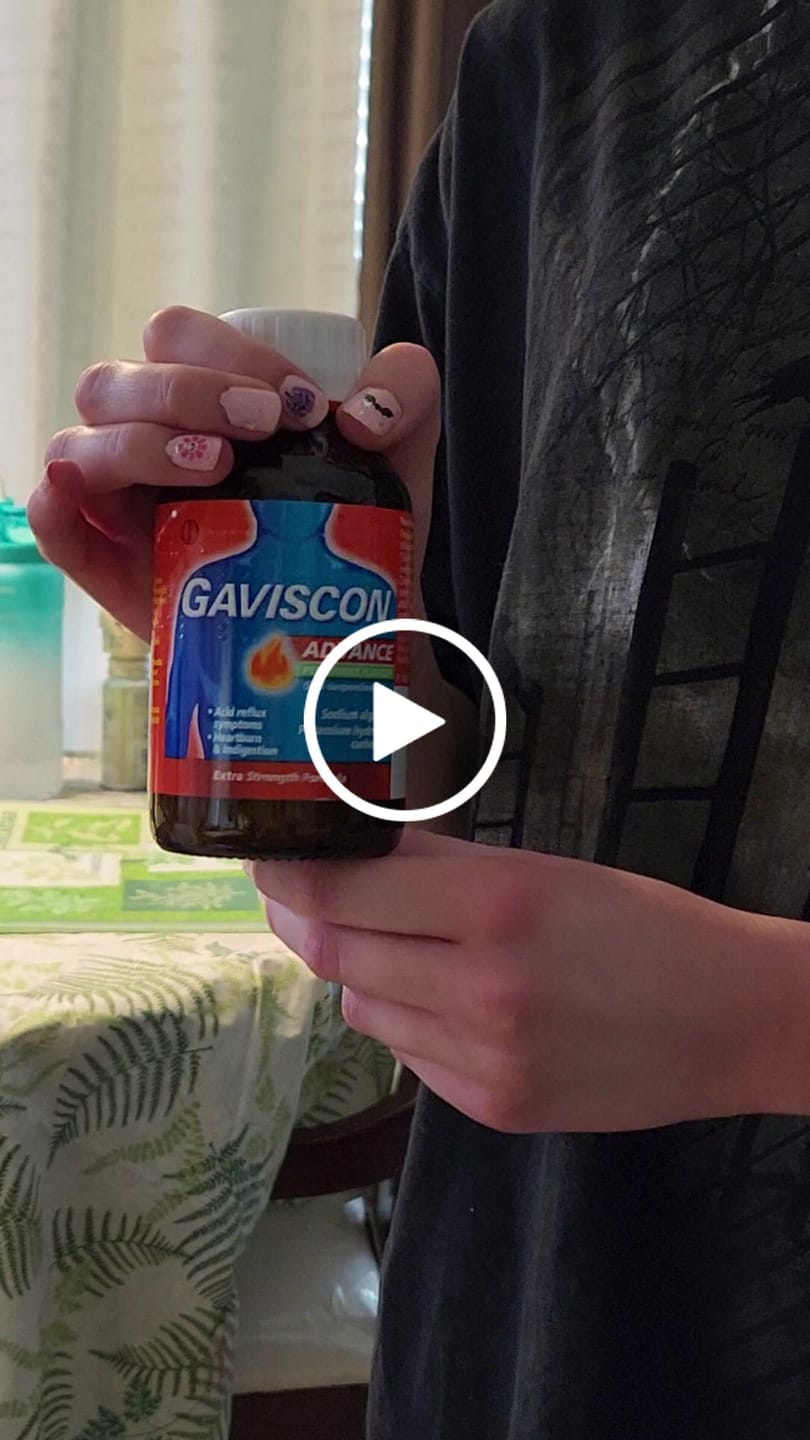 Customer video review of Gaviscon Advance Peppermint Flavour Oral Suspension, 250ml 6 Pack