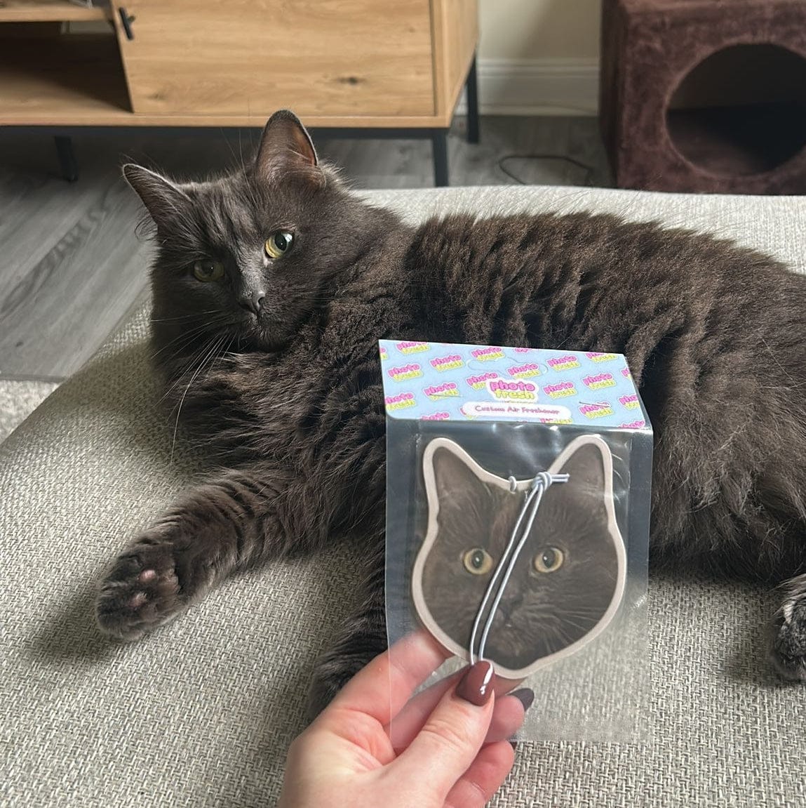 Customer photo review of Personalised Car Air Freshener