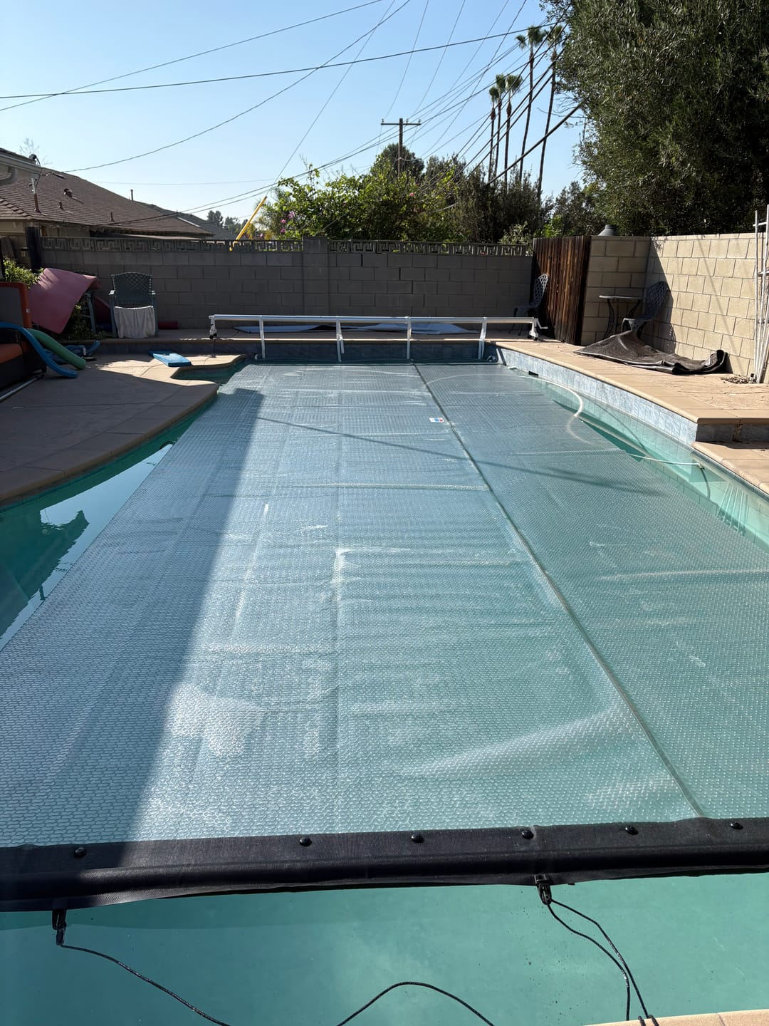 Customer photo review of Rocky's Premium Reel System For Swimming Pool Solar Covers - Ultimate Precision & Durability