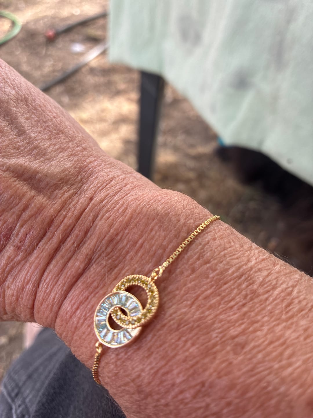 Customer photo review of Bracelet Personnalisé Duo Pierres