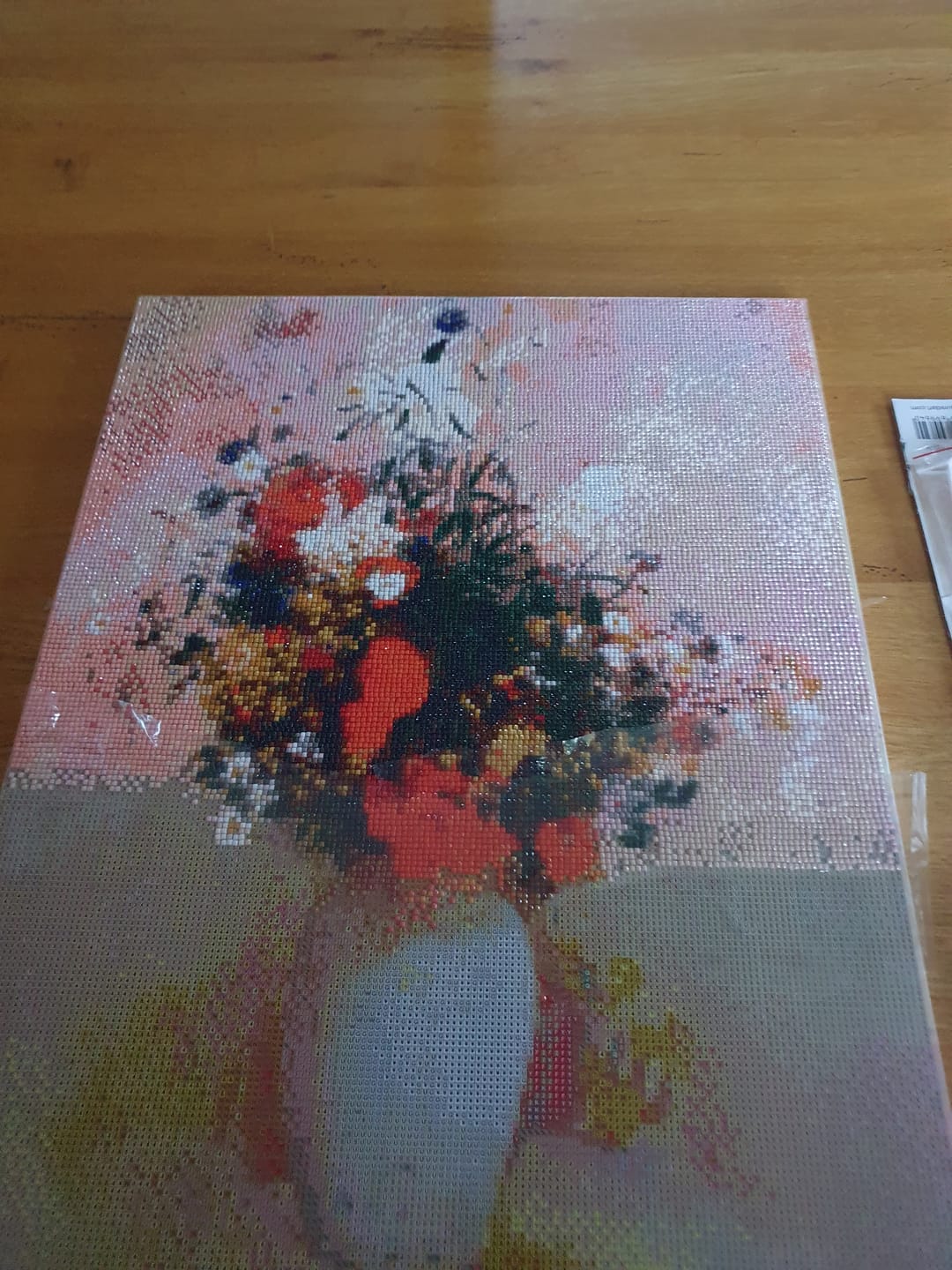 Customer photo review of Broderie Diamant - Vase de Fleurs - Odilon Redon 40x50cm toile tendue sur châssis