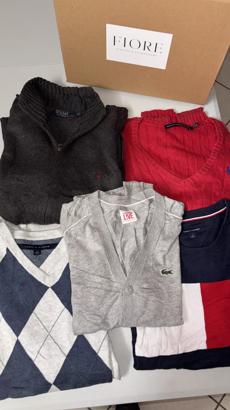 Customer photo review of Fiore Vintage & Secondhand - Box 5 pz Maglioni Ralph Lauren, Lacoste, Tommy Hilfiger PREMIUM