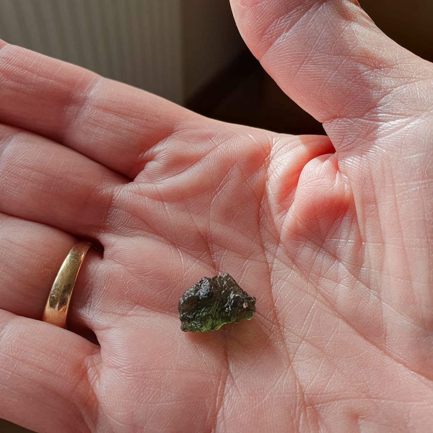 Customer photo review of Moldavite - Rough/raw pieces