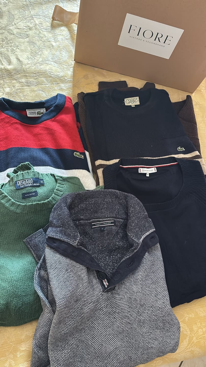 Customer photo review of Fiore Vintage & Secondhand - Box 5 pz Maglioni Ralph Lauren, Lacoste, Tommy Hilfiger PREMIUM