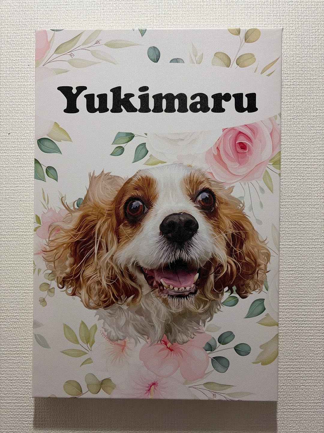 Customer photo review of Petcanva©オーダーメイド ペット似顔絵【3点セット】