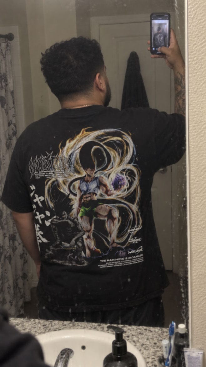 Customer photo review of HxH | Gon Heavyweight Washed Tee