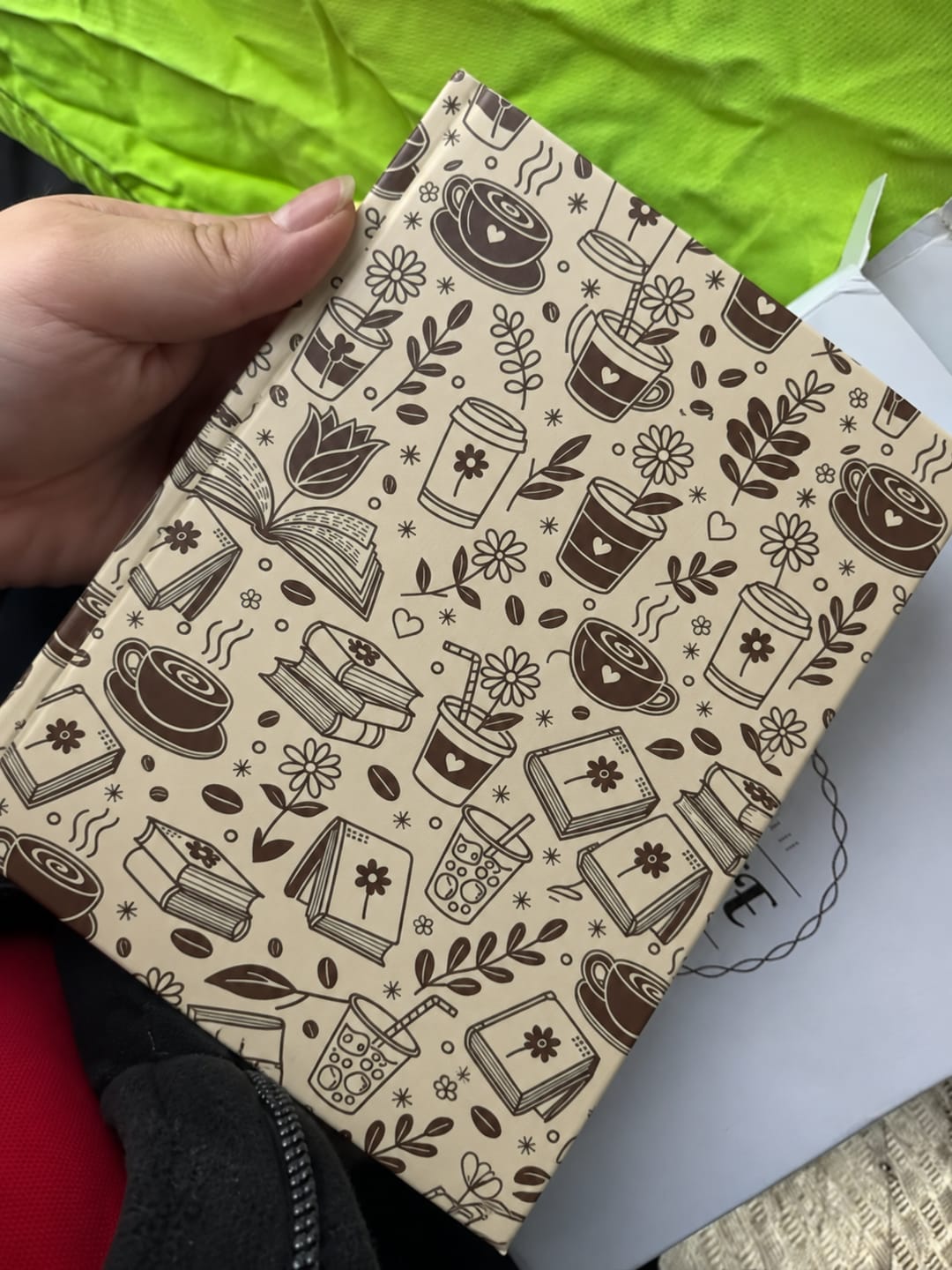 Customer photo review of Brew, Write & Release Hardcover Journal