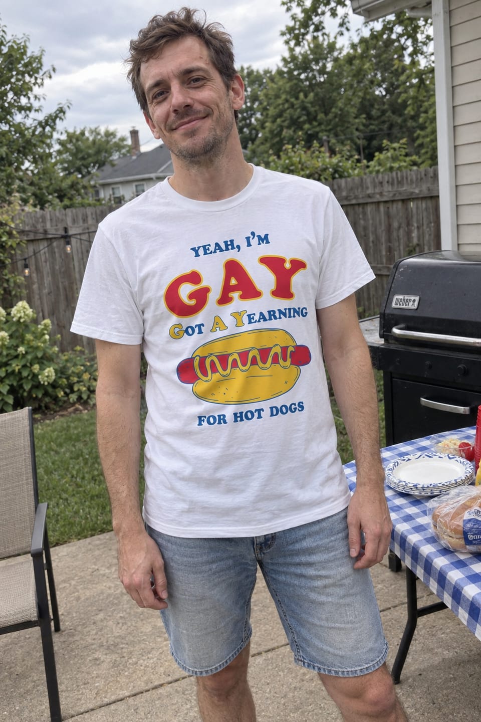 Customer photo review of Yeah I'm GAY. Got A Yearing for HOT DOGS