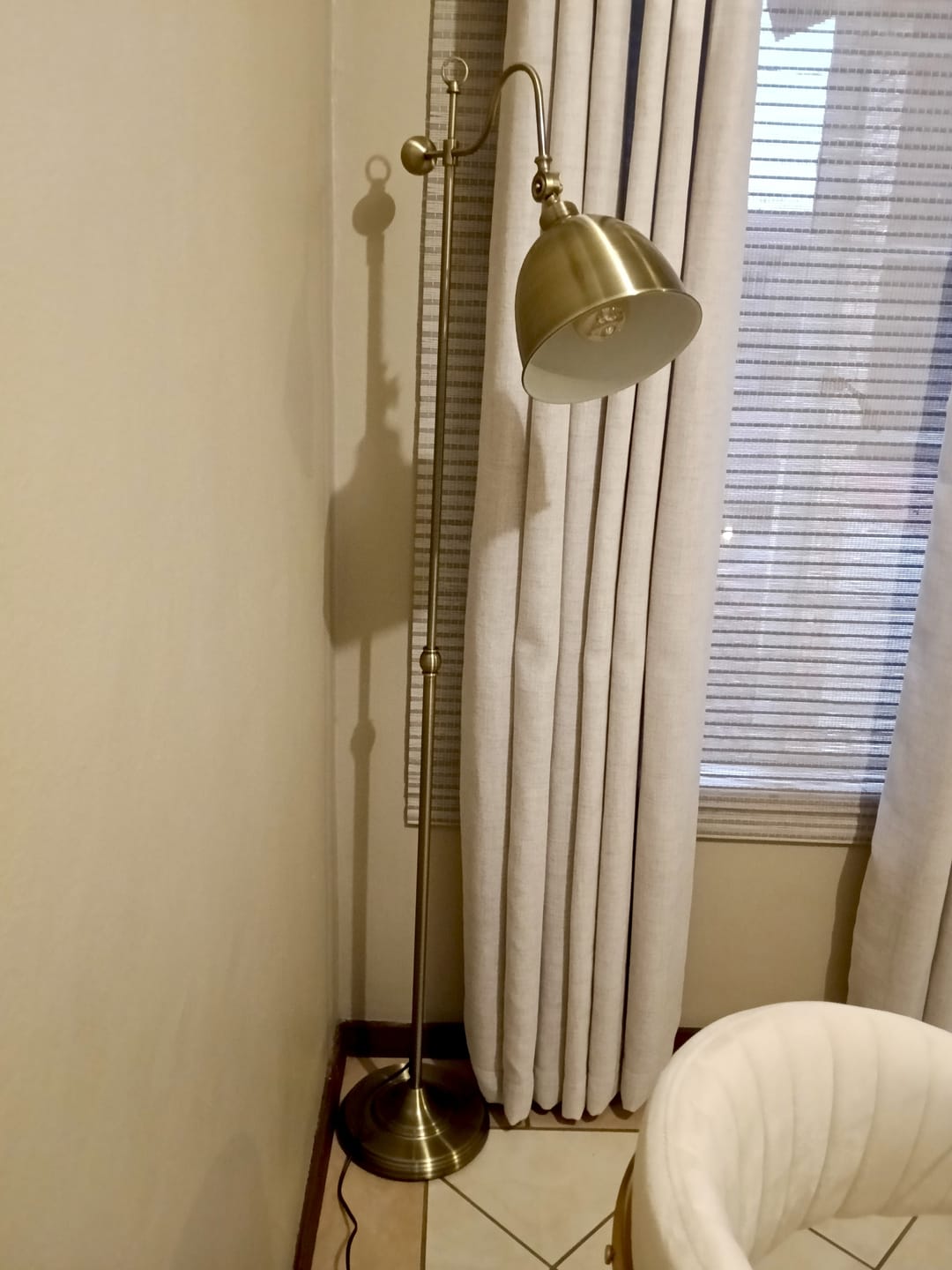 Customer photo review of Ashton Metal Floor Lamp Antique