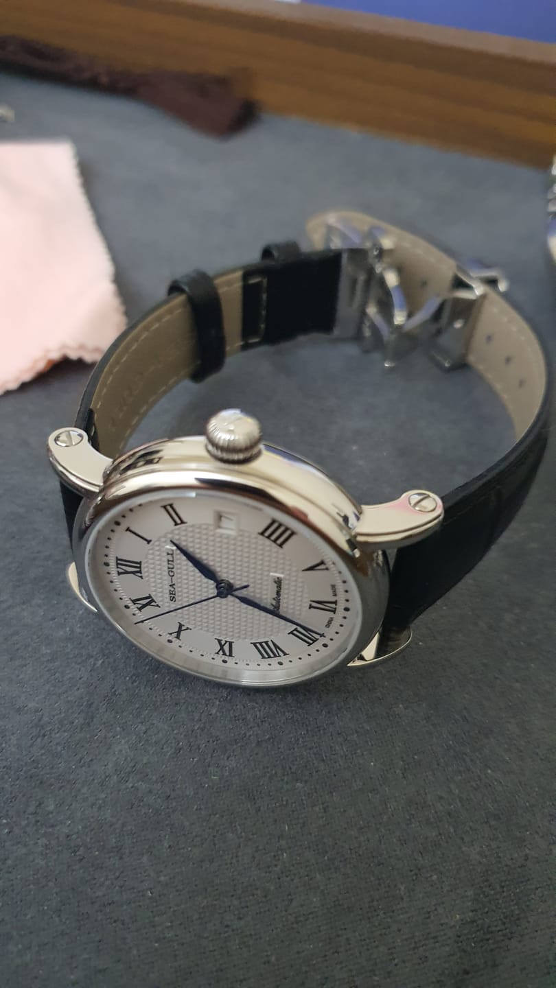 Customer photo review of Roman Numerals Dress Couple Watch 38.5mm/27mm