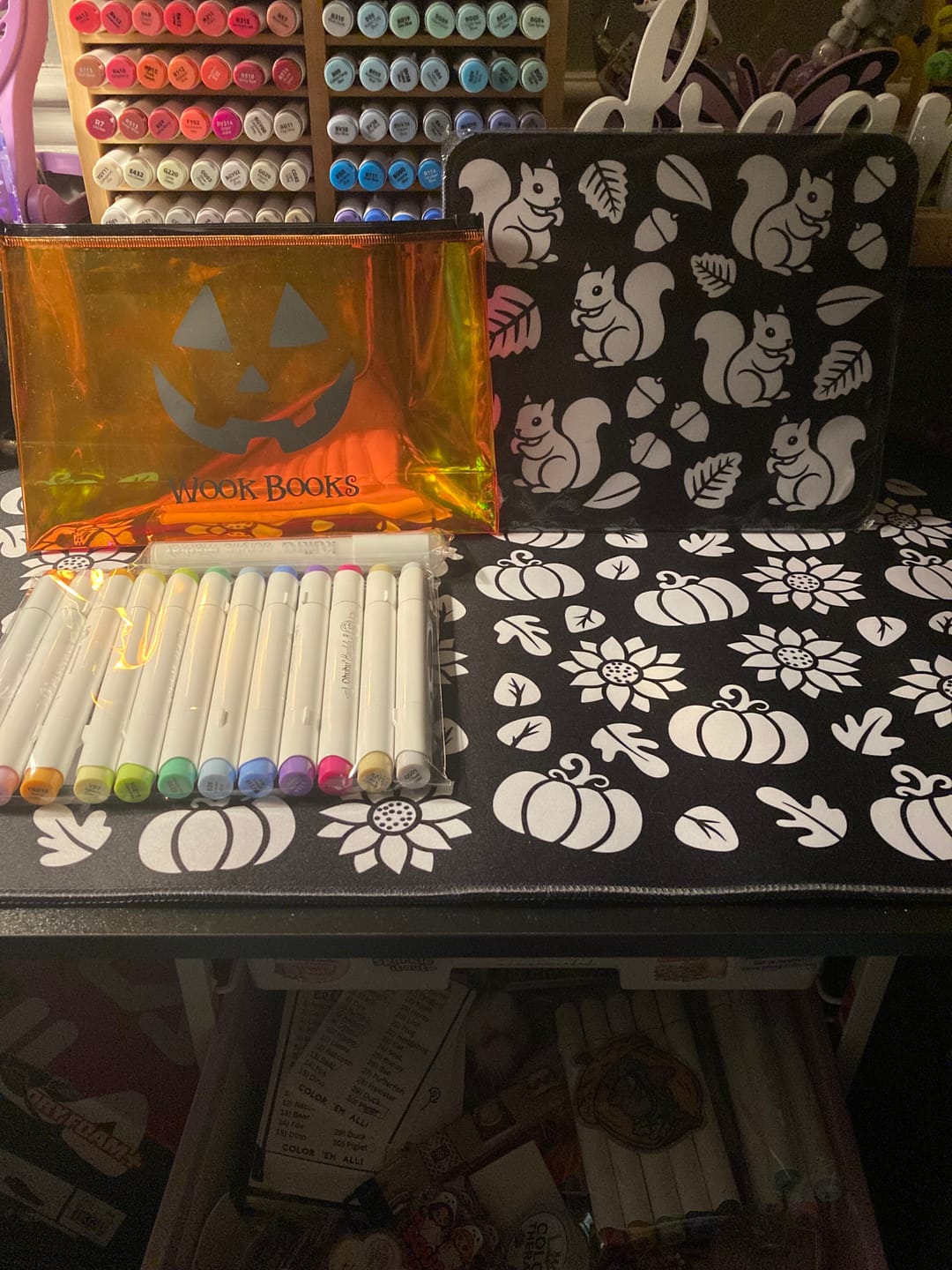 Customer photo review of Big + Mini Desk Mat Coloring Bundle