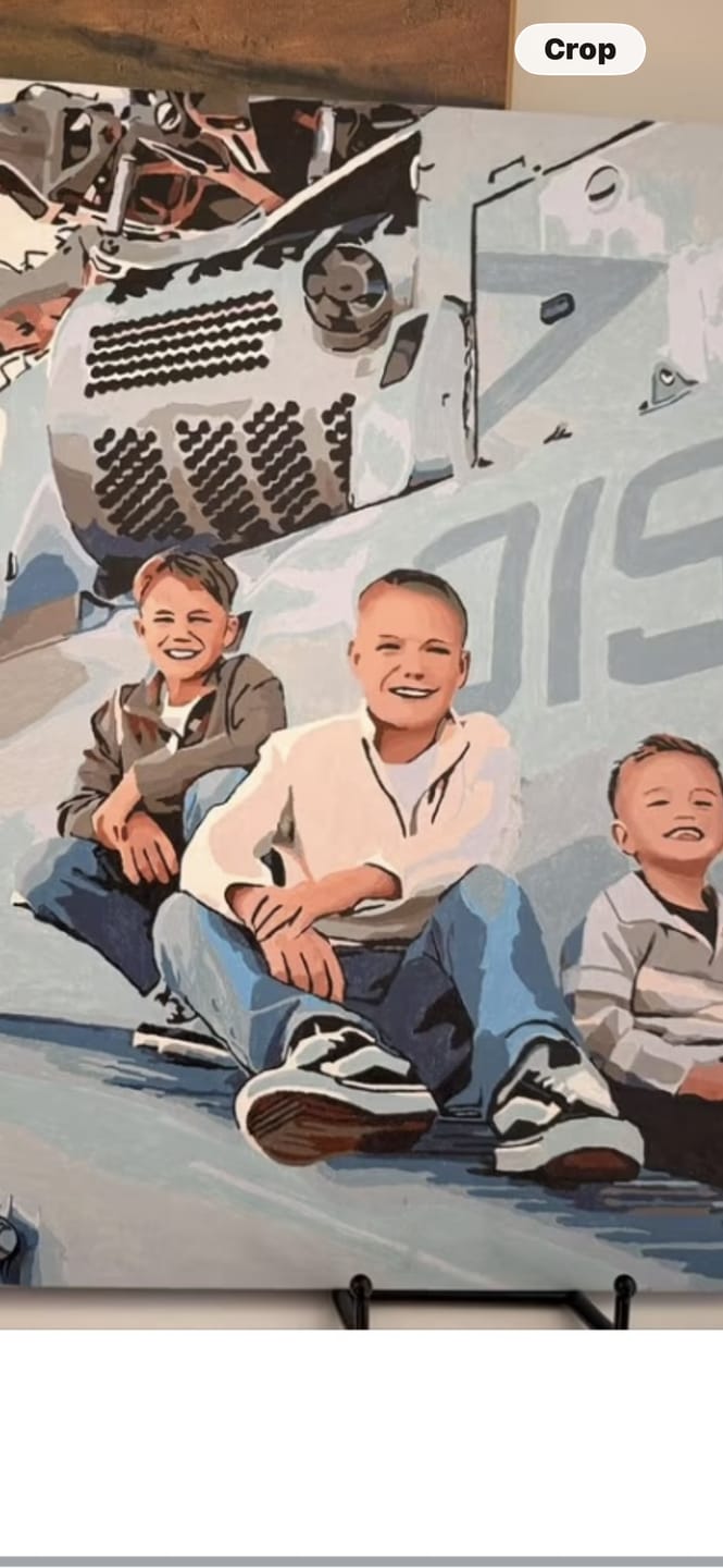 Customer photo review of Paint by Number Kit