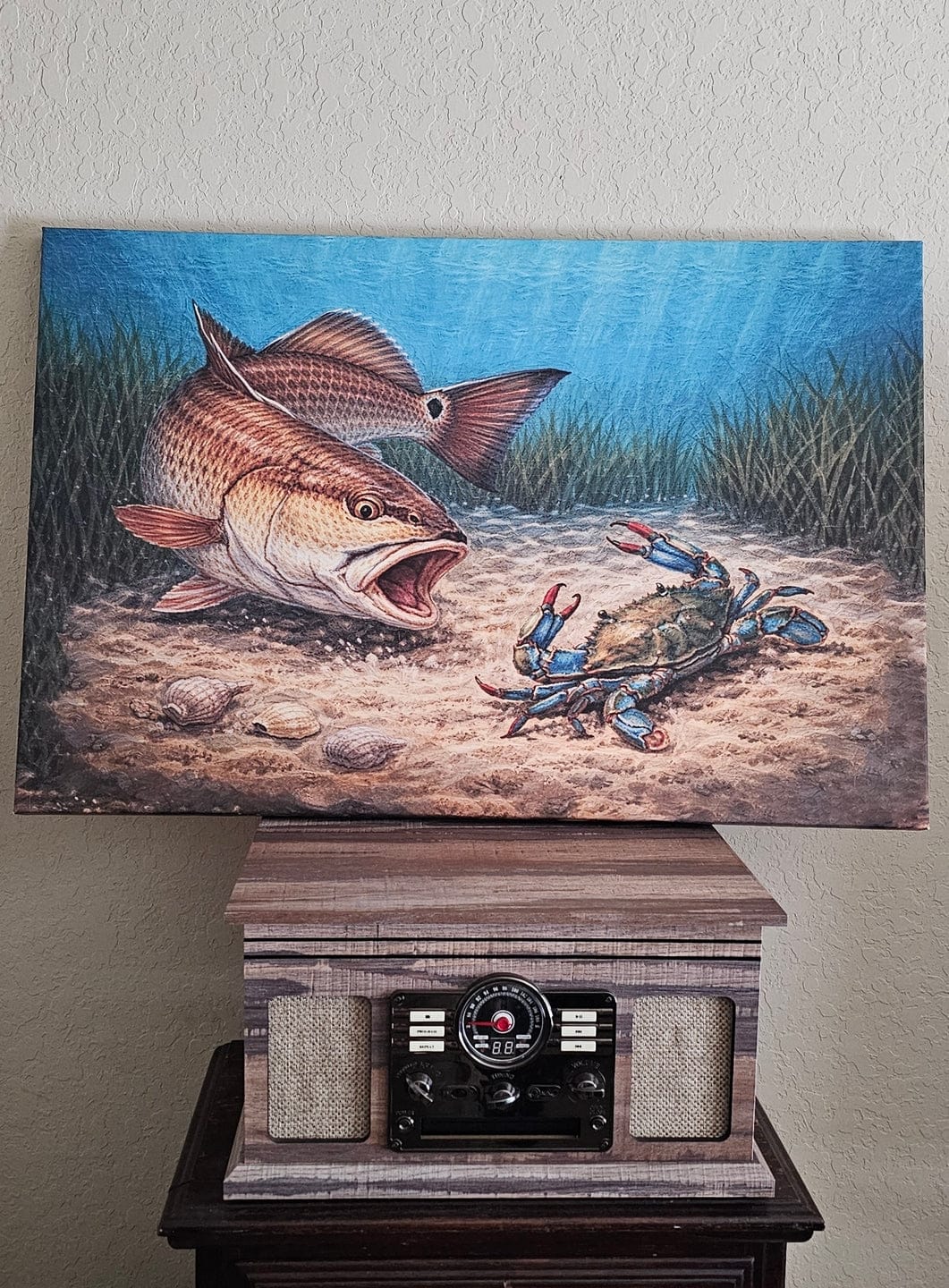 Customer photo review of Jack-O'-Trout Trick or Trout Halloween Fishing T-Shirt
