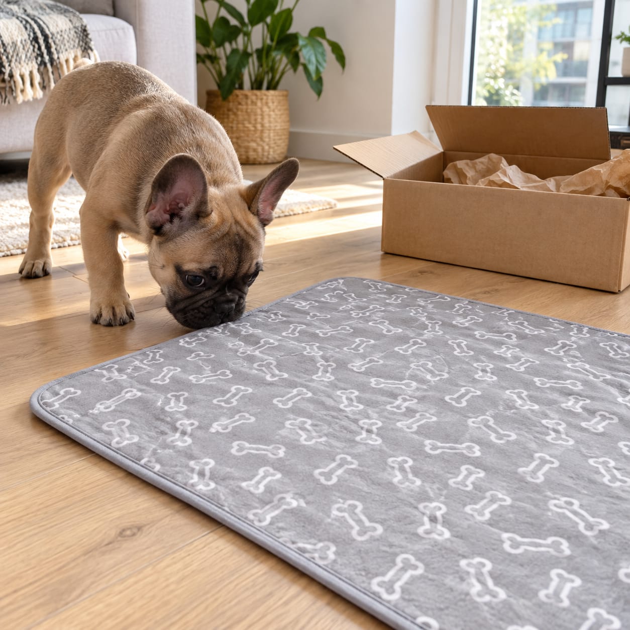 Customer photo review of Reviari - Tapete Lavable Antifugas para Perros