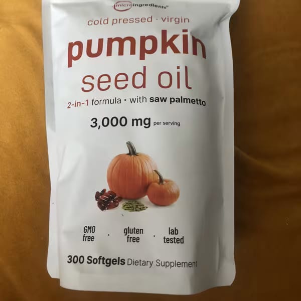 Customer photo review of Nuvrela™ Hair Growth Formula (Pumpkin Seed Oil + Saw Palmetto)