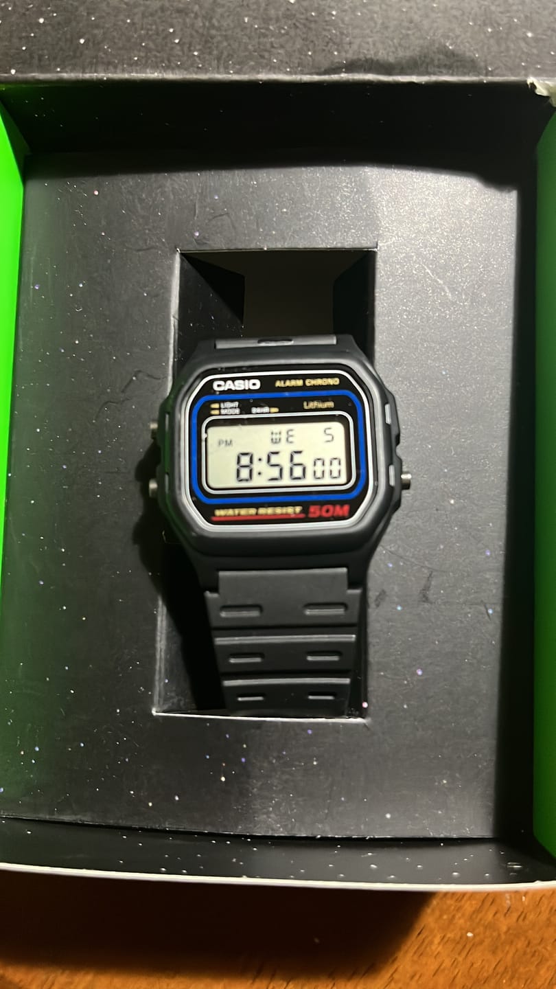 Customer photo review of Reloj Casio Vintage W-59-1VQD Azul/Negro