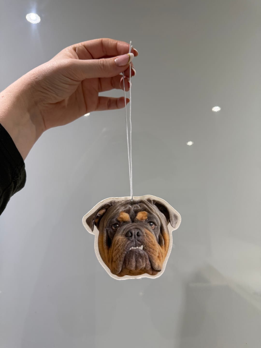 Customer photo review of Personalised Car Air Freshener