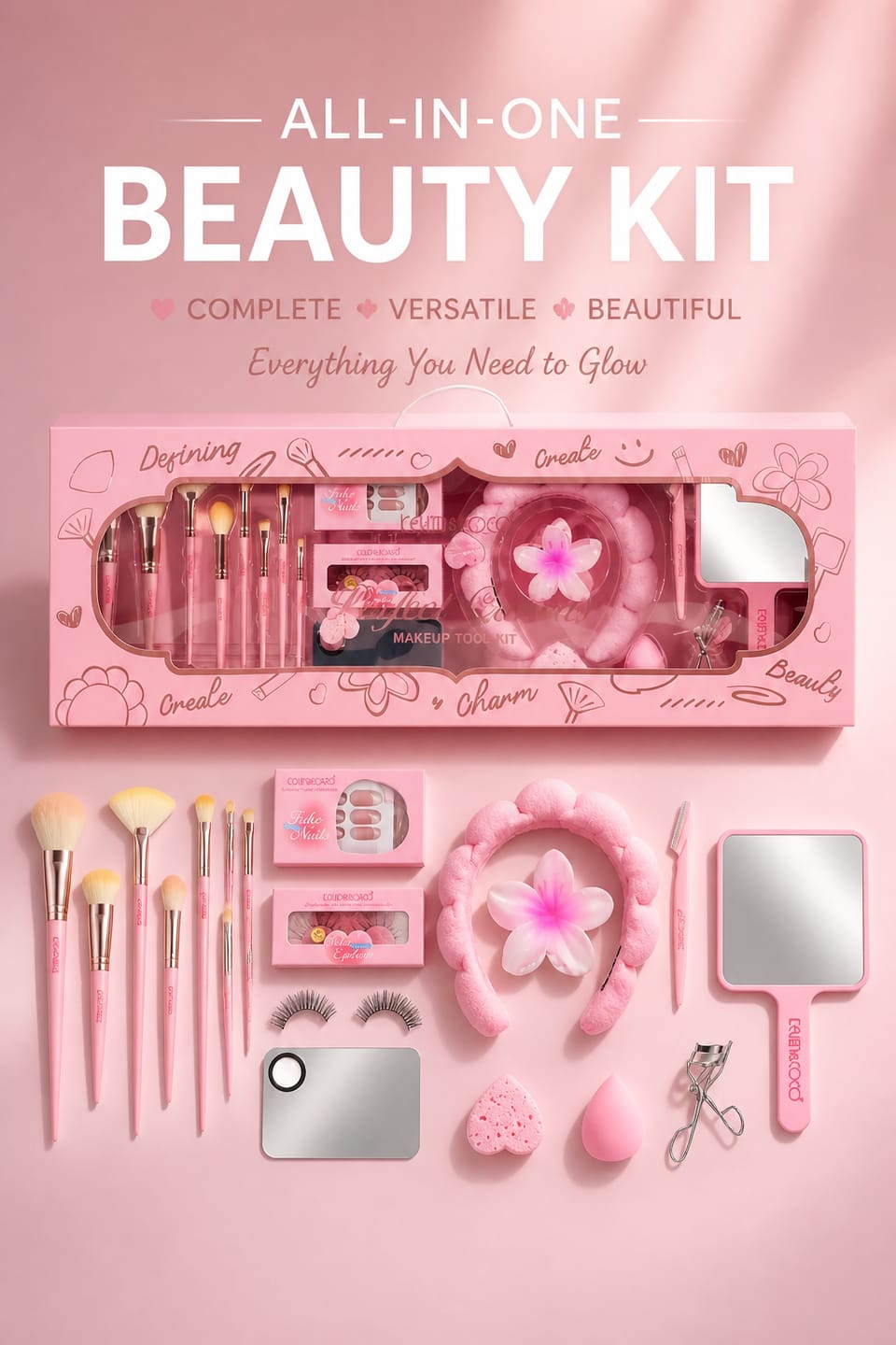 Customer photo review of Kevin & Coco Renewal Journey Beauty Tool Pink - Wholesale 2 Sets (KC1167-PINK)