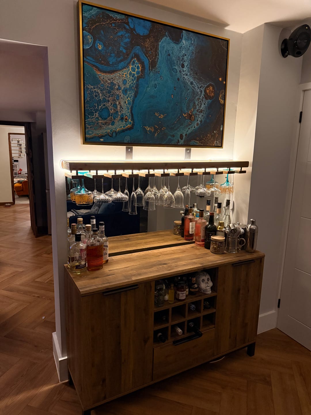 Customer photo review of Ocean Marble Print