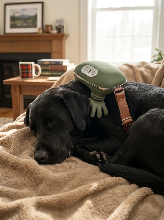 Customer photo review of Zavelix™ Dual-Use Red Light & Deep-Kneading Massager for People & Pets