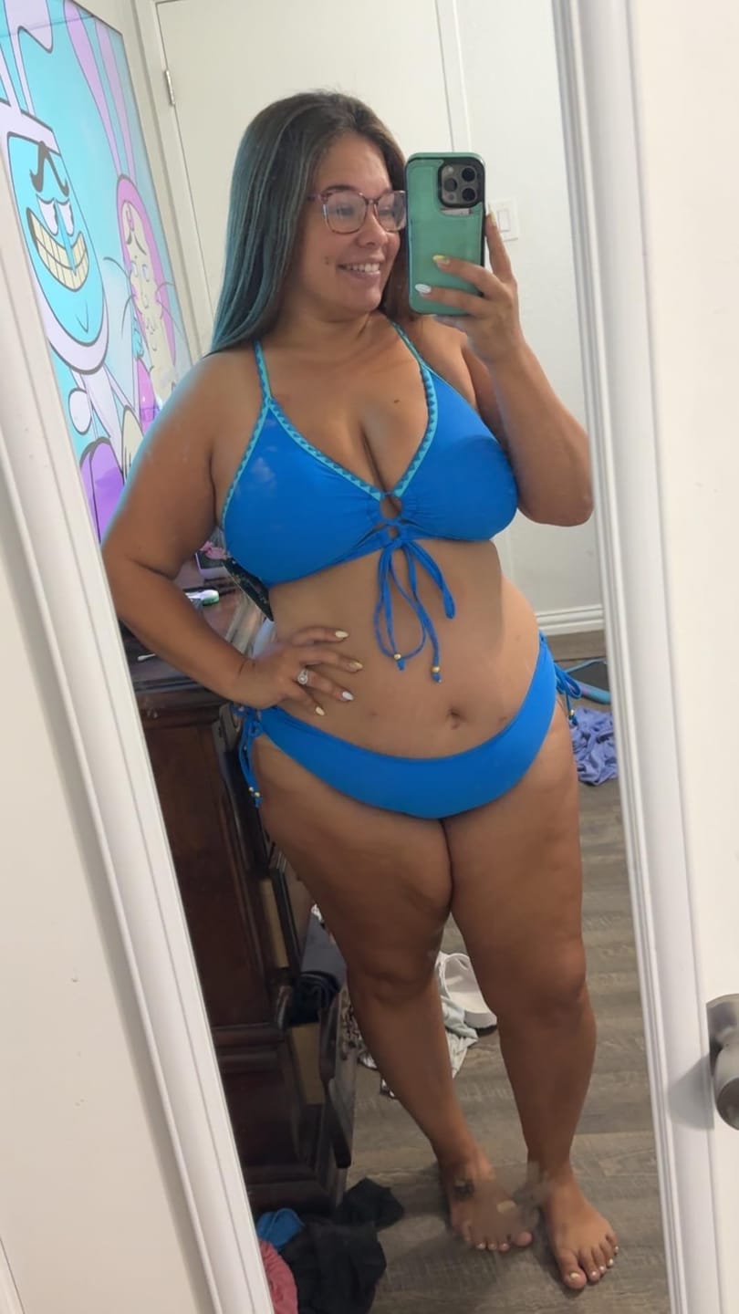 Customer photo review of Emoswim - Womens Bikini Sets Two Piece Swimsuit 2026 Curvy Cutout String Bathing Suit