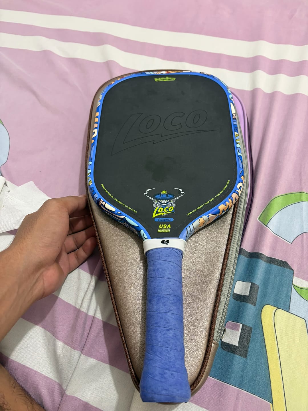 Customer photo review of The Loco 16mm Pickleball Paddle Elongated