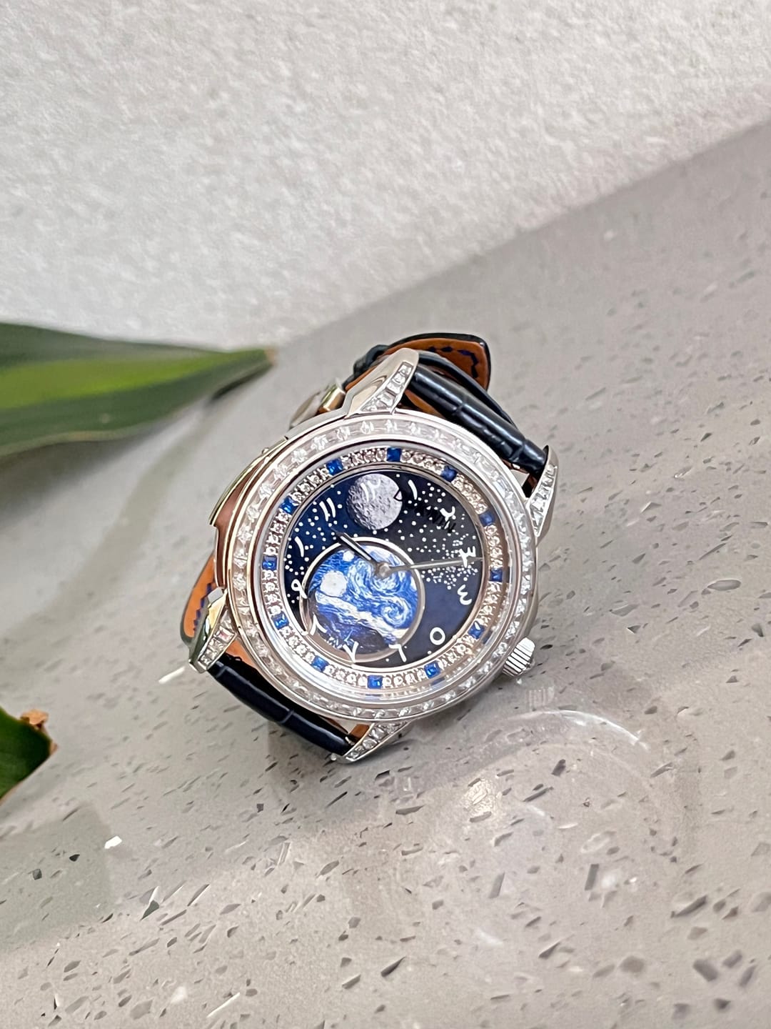 Customer photo review of Astral Vortex - Automatic Mechanical Watch for Men l Nebula Moonphase Dial