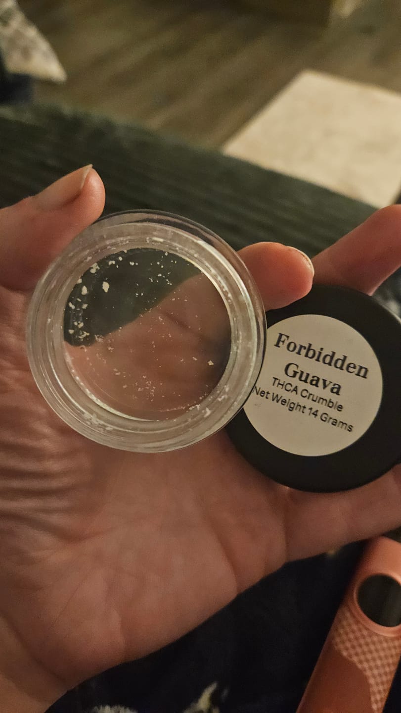 Customer photo review of Forbidden Guava | THCA Crumble