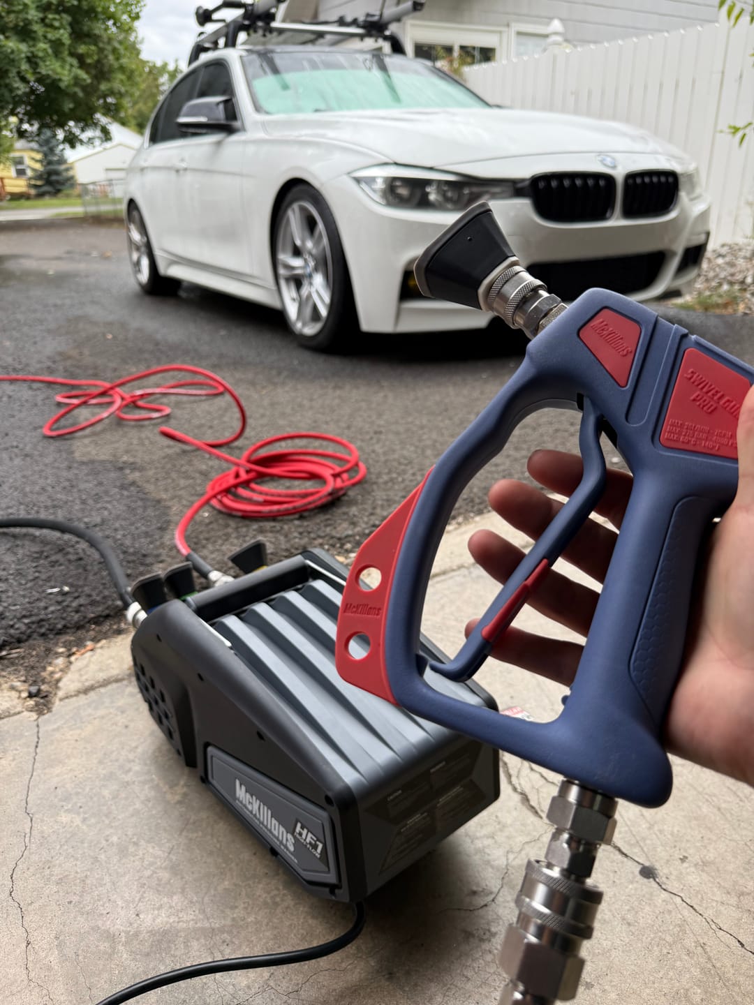 Customer photo review of McKillans HF1 — High-Flow Pressure Washer for Cars