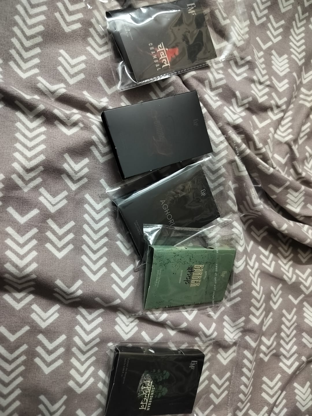 Customer photo review of The Premium Scents Pack of 5 Perfumes