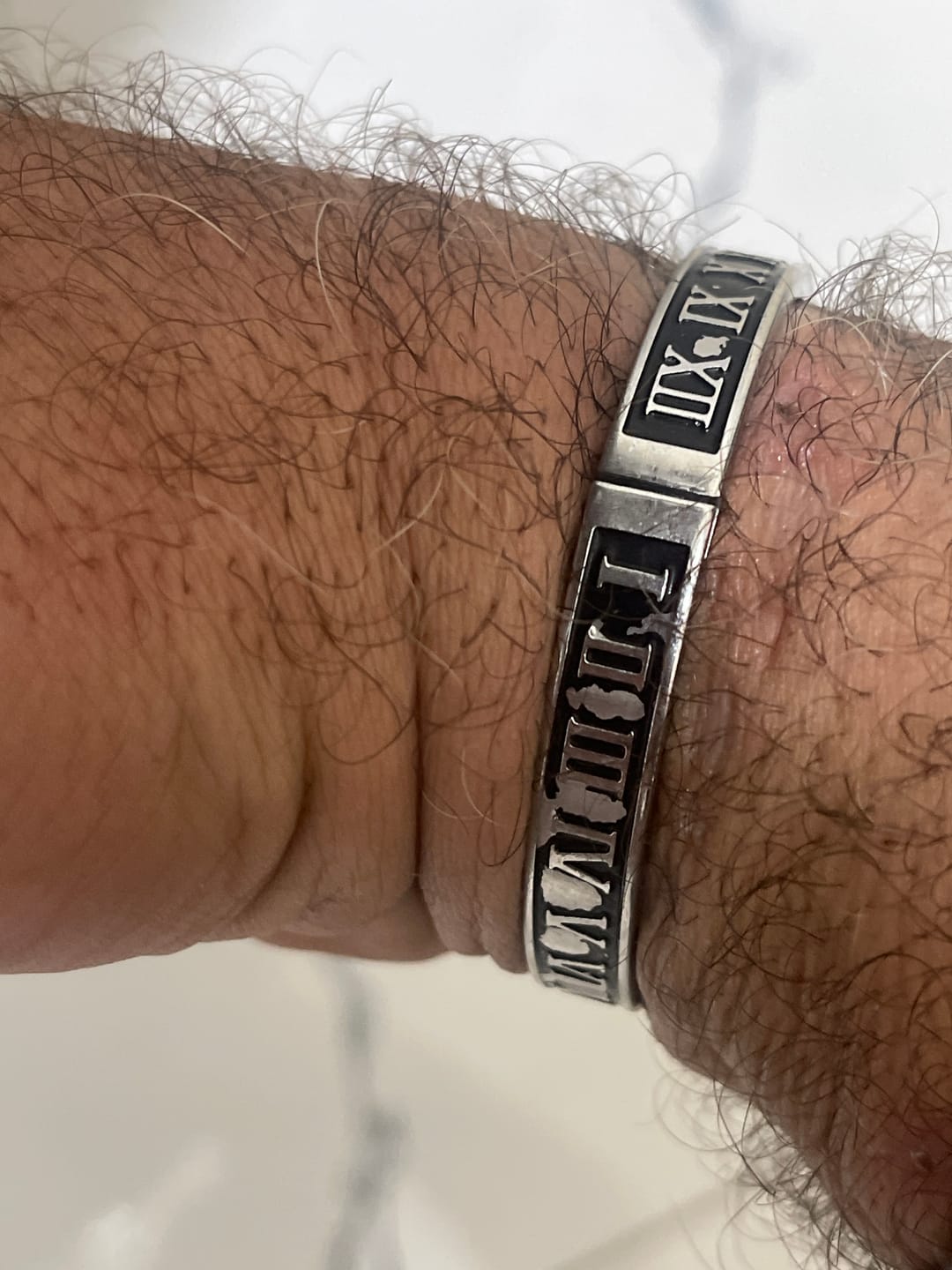 Customer photo review of Roman Bangle Bracelet