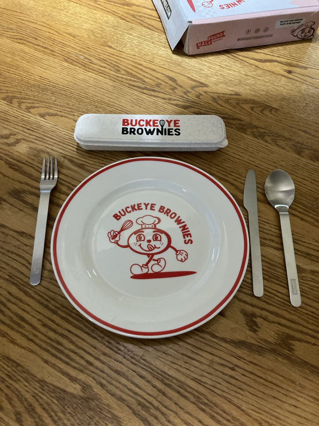 Customer photo review of The Experience Plate and Silverware Set