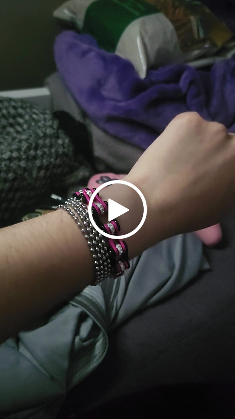Customer video review of Cycolinks Punk Pink Crystal Bracelet