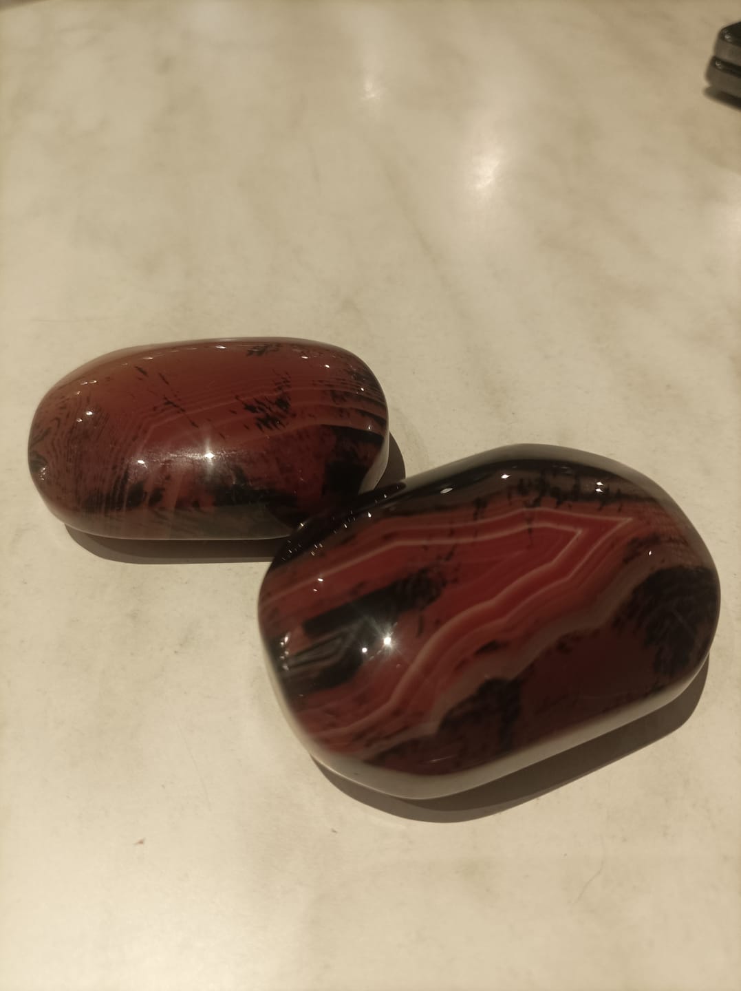 Customer photo review of Ágata Sardónice Palmstone | Fortaleza- Protección