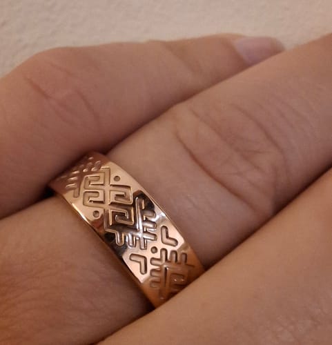 Customer photo review of Titāna gredzens "Zalkša josta"