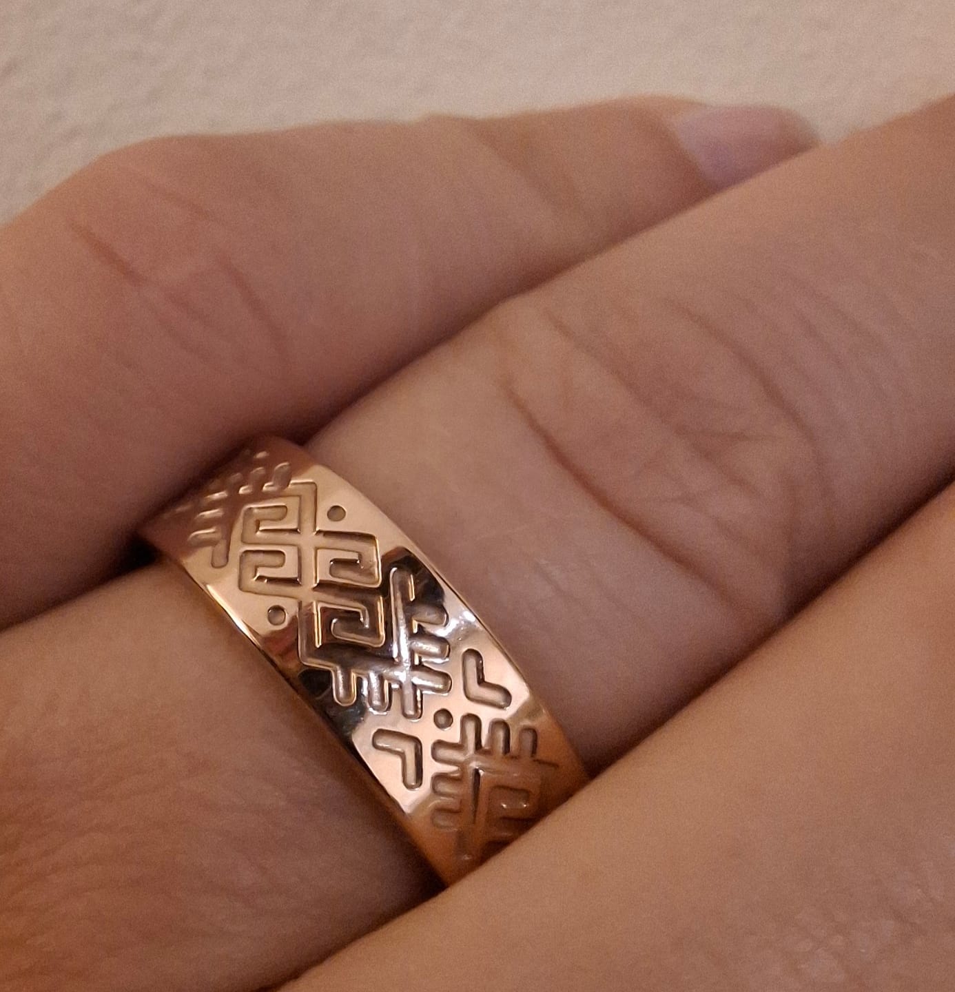 Customer photo review of Titāna gredzens "Zalkša josta"