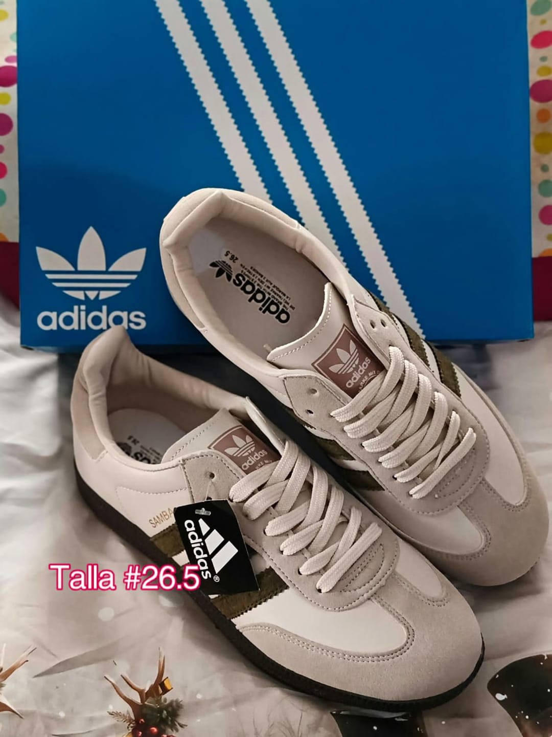 Customer photo review of Tenis Smb Beige Verde
